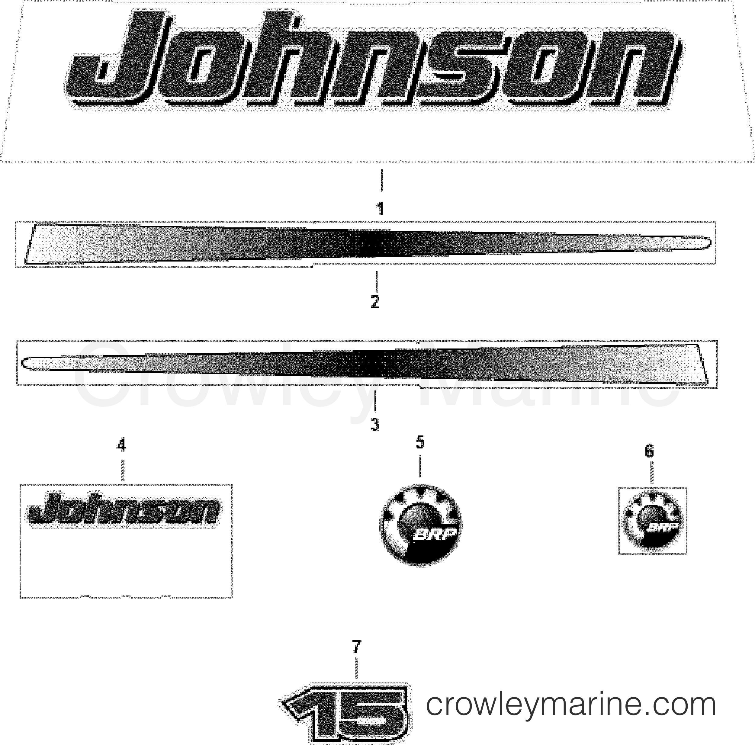 2007 Outboard 15 - J15RLSUA - DECALS