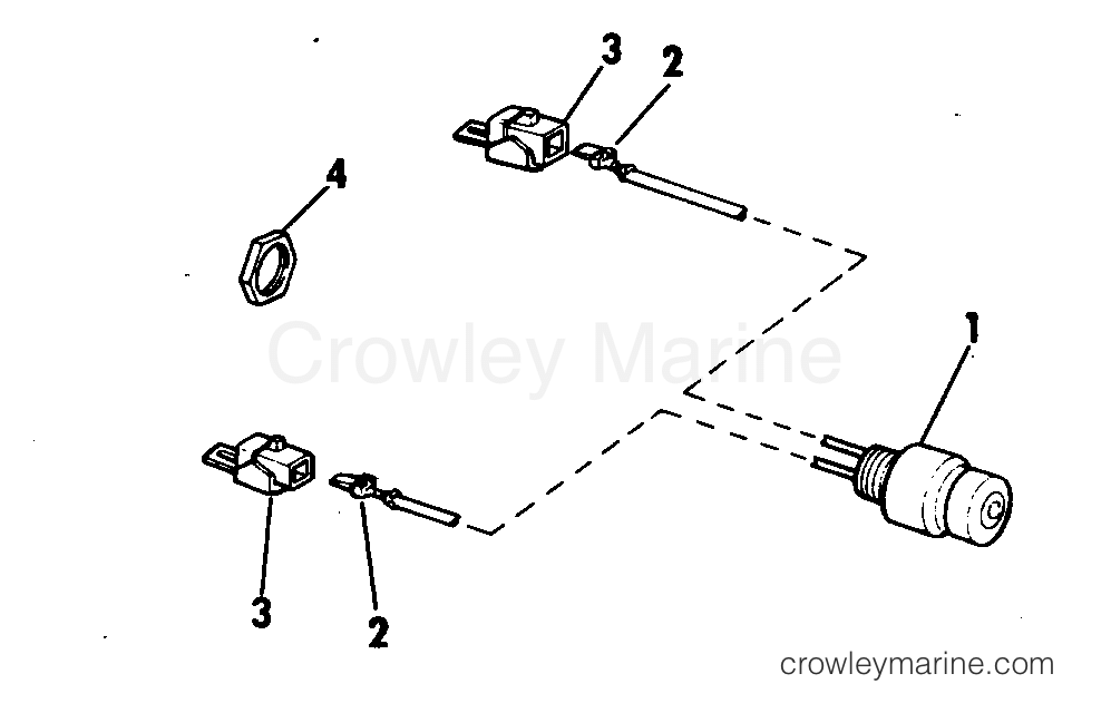 1971 Outboard 40 - 40RL71B - SHORTING SWITCH