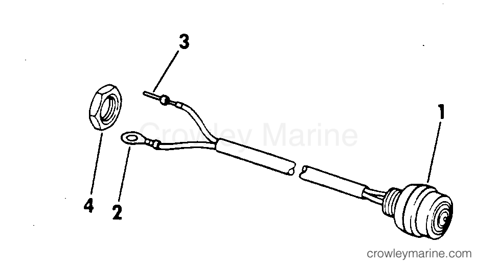 1977 Outboard 35 - 35E77C - SHORTING SWITCH