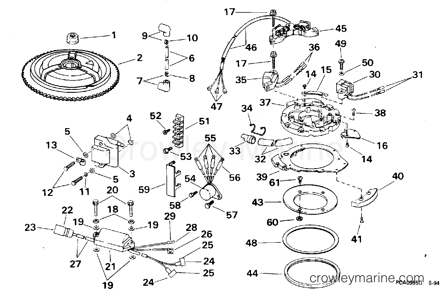 1995 Outboard 30 - J30TEEOB - IGNITION
