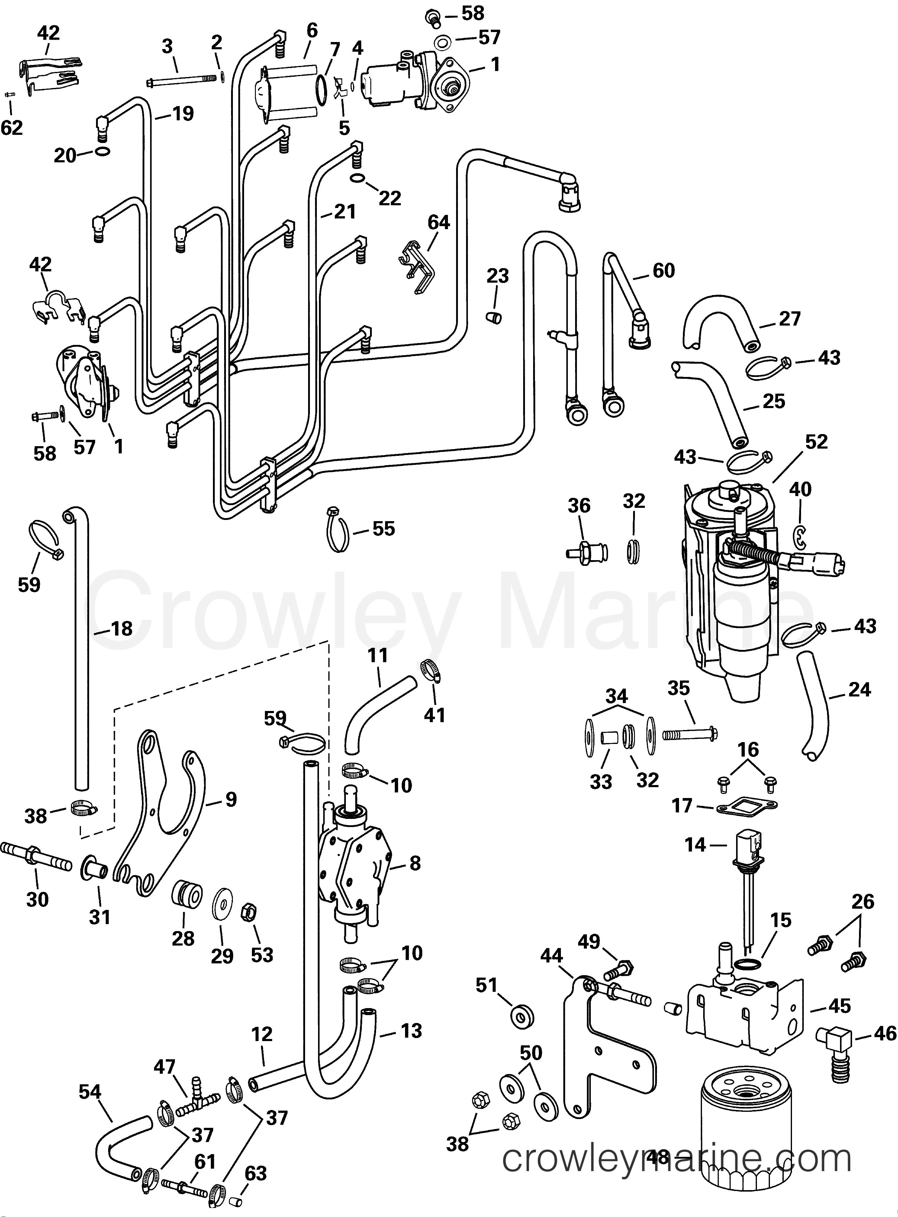 2001 Outboard 200 - E200FPLSIF - FUEL COMPONENTS