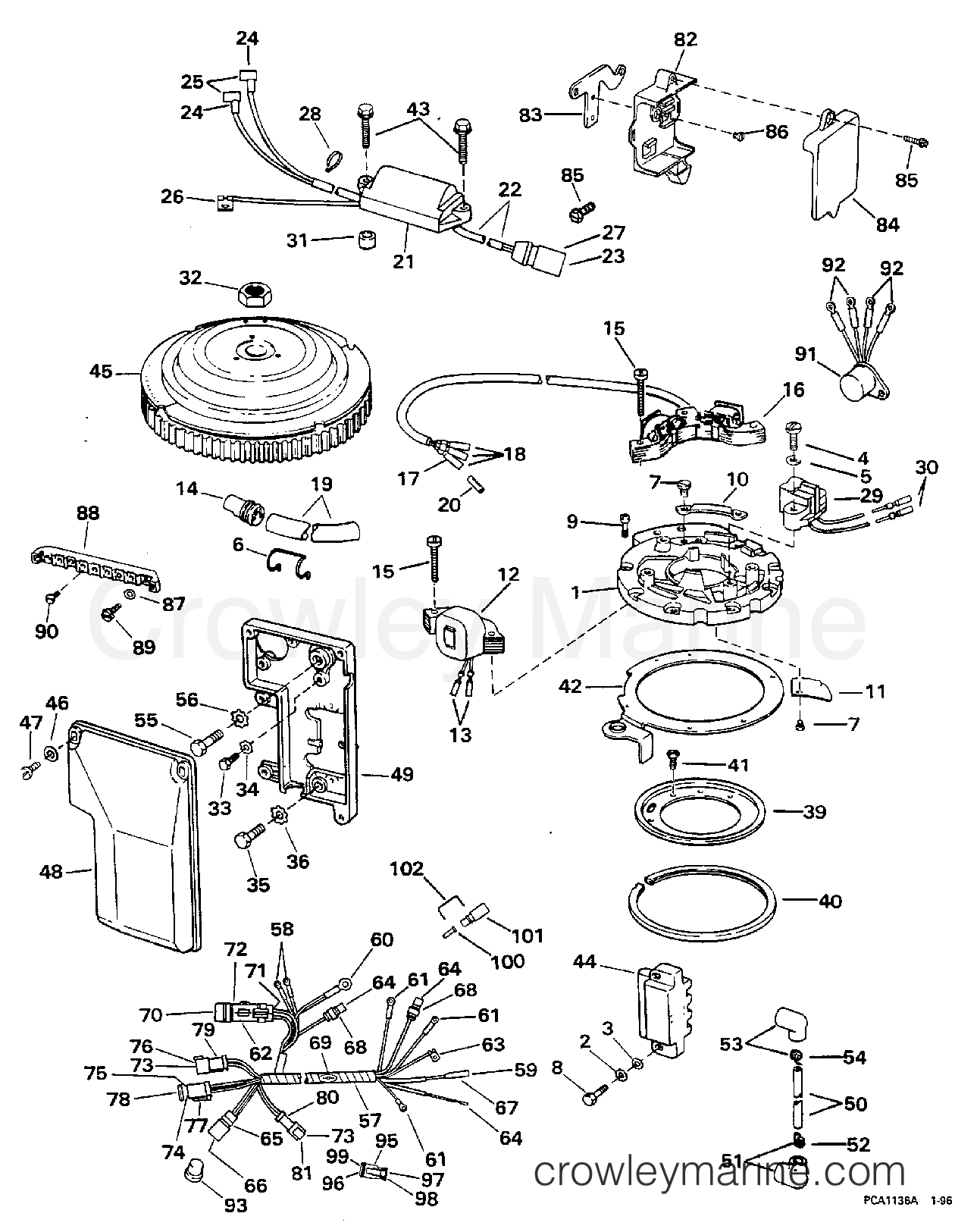 1997 Outboard 55 - HJ55WMLZ - IGNITION SYSTEM
