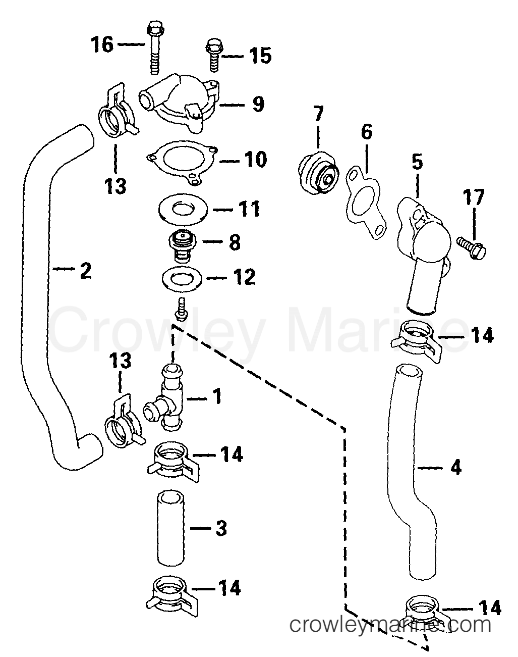1999 Outboard 70 - E70PL4EEC - THERMOSTAT