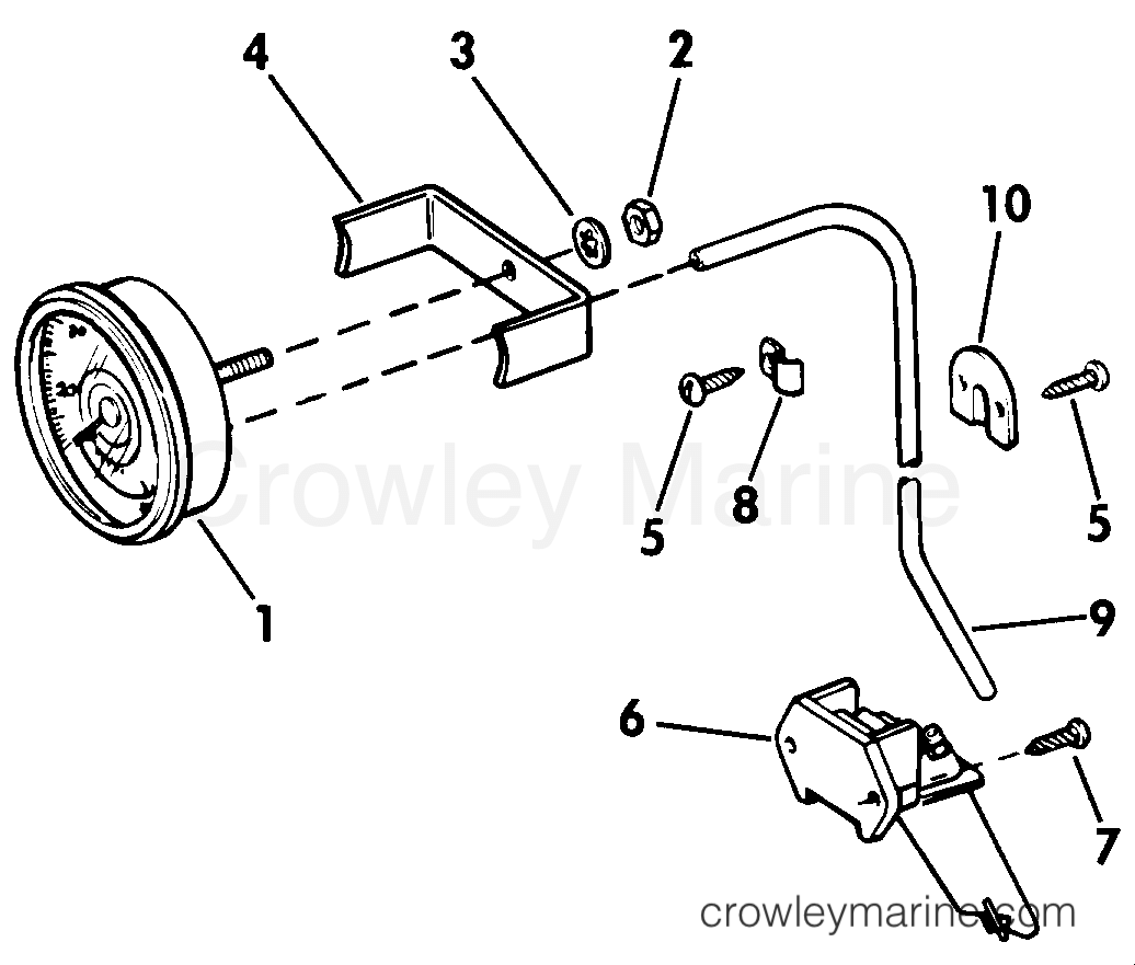 1984 Rigging Accessories - Instruments - SPEEDOMETER KIT-FLUSH MOUNT