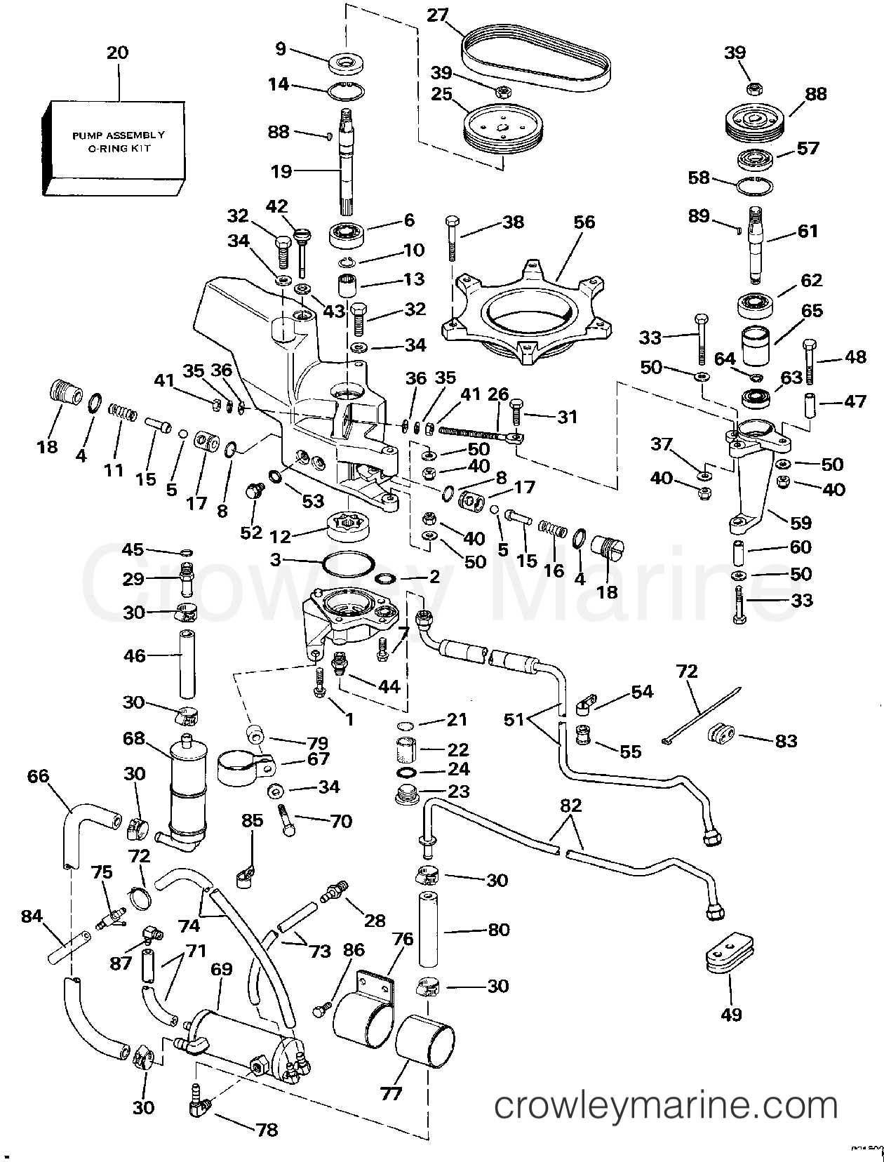 1988 Rigging Accessories - Steering - STEERING PUMP KIT