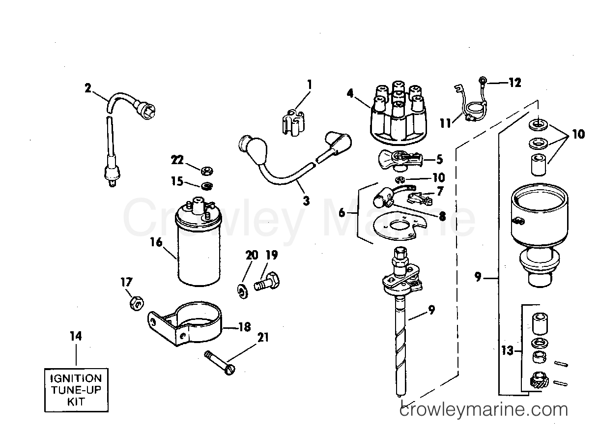 1982 Stern Drive 3.8 - 384STMCCNC - DISTRIBUTOR GROUP