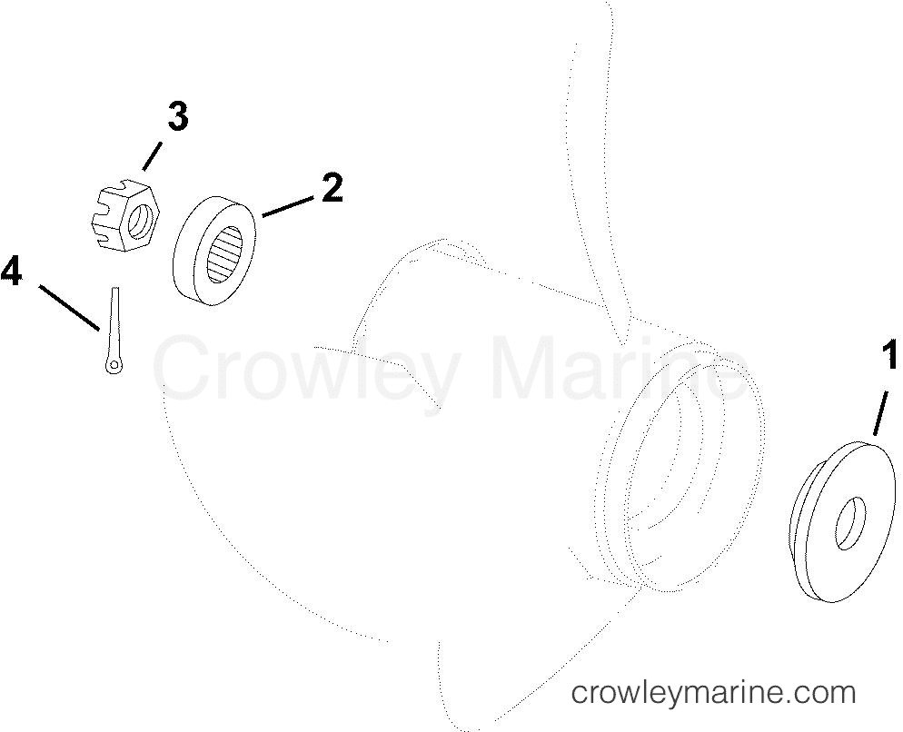 AF Outboard 60 - E60DPLAFB - PROPELLER HARDWARE
