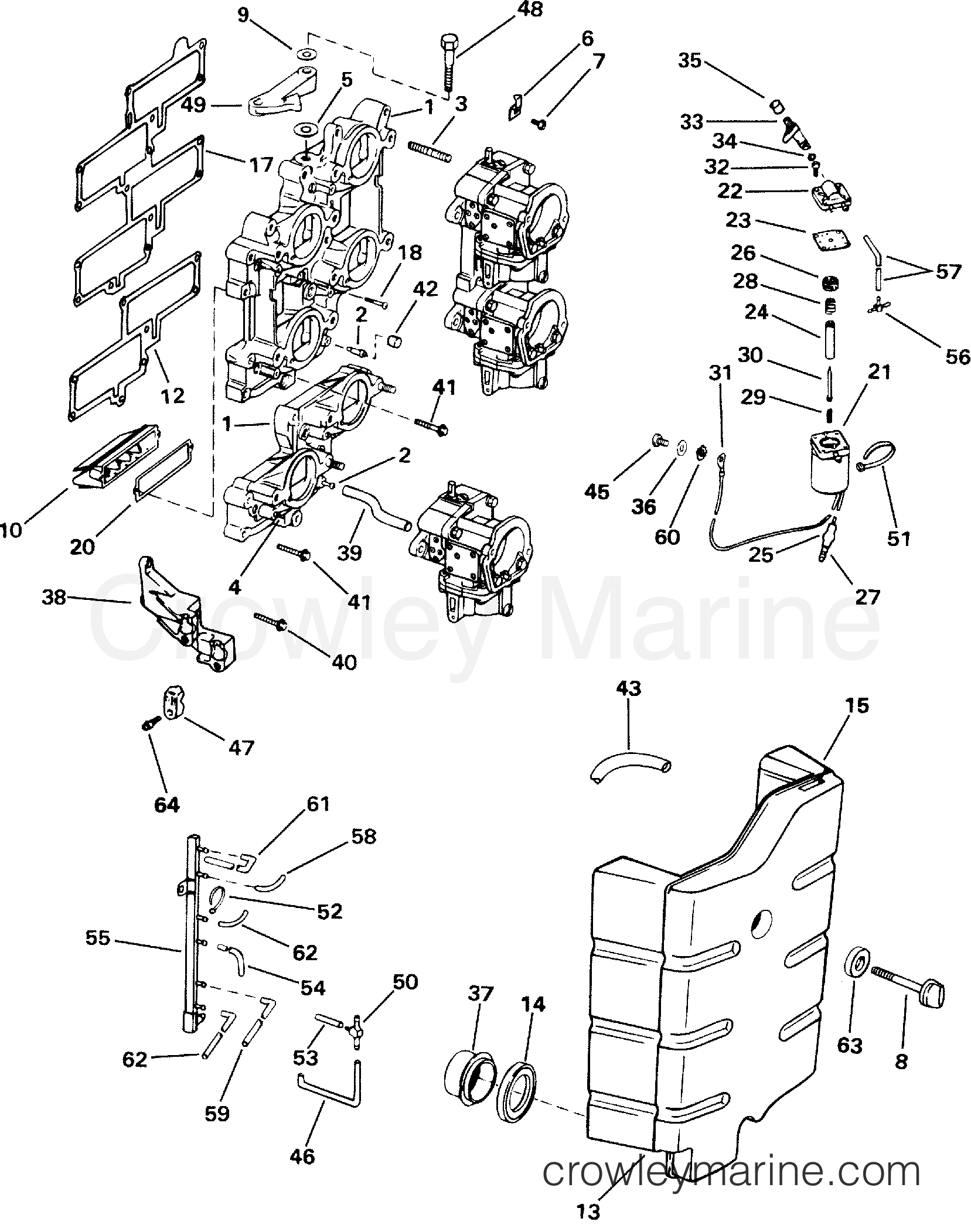 2000 Outboard 200 - BJ200VCSSS - INTAKE MANIFOLD