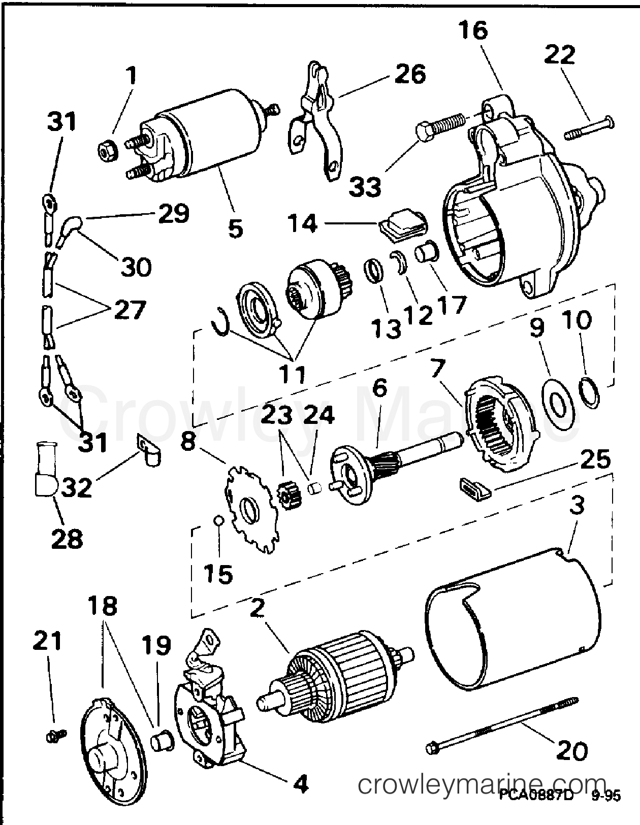 1996 Stern Drive 5 - 502APNCA - STARTER