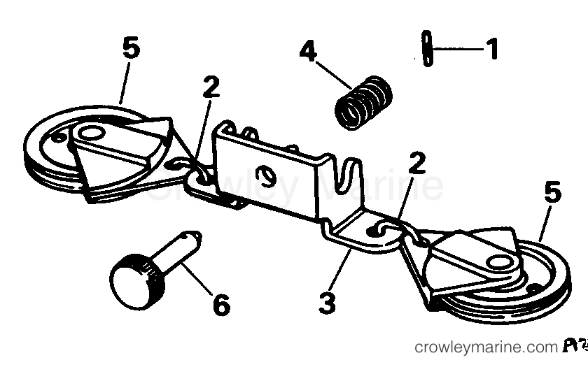 1979 Rigging Parts Accessories - Steering - STEERING CONNECTOR KIT -- CABLE PULLEY -- 9.9, 15
