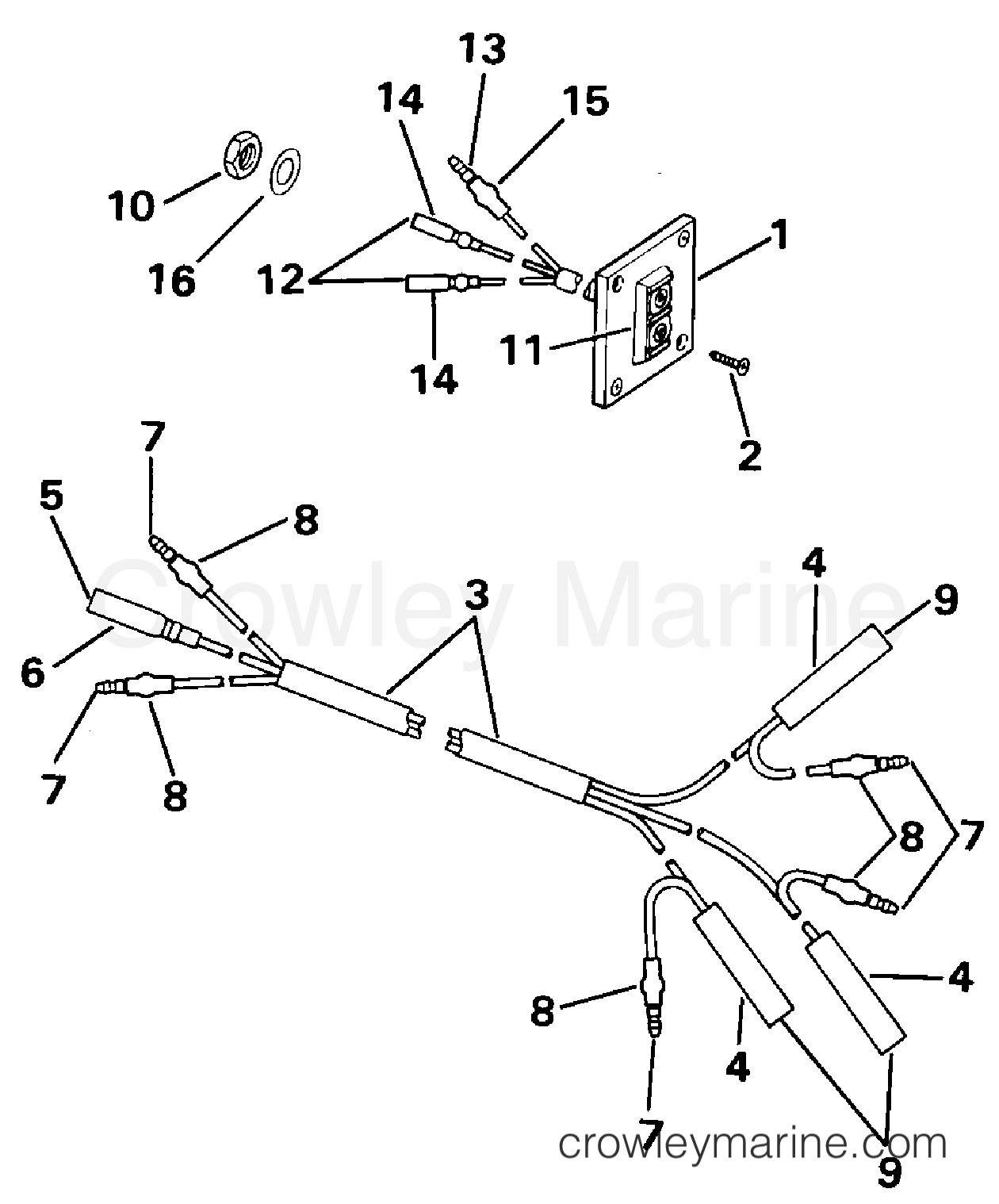 1995 Outboard 85 - J85TTLEOR - REMOTE TILT SWITCH KIT - 85 MODELS