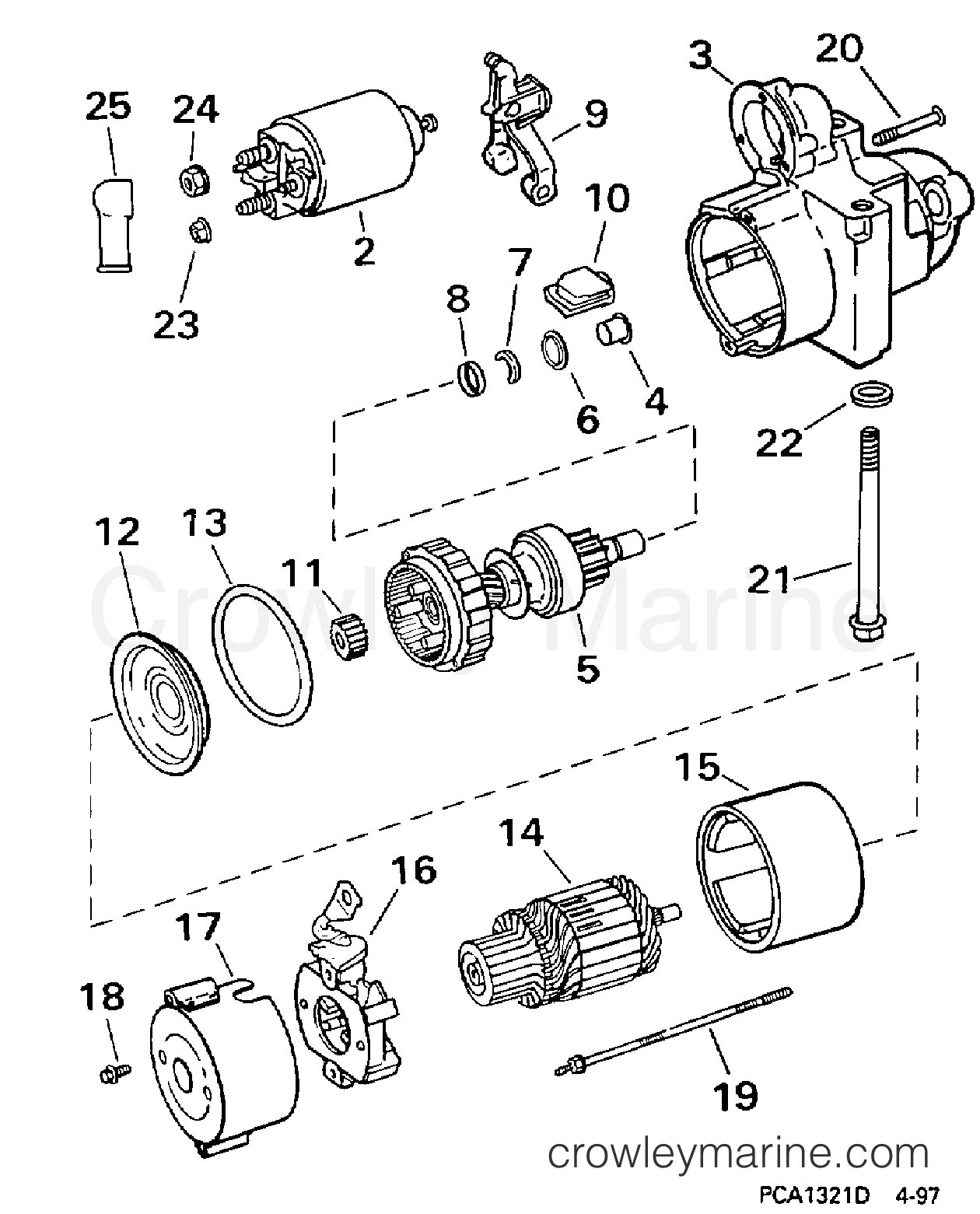 1998 Stern Drive 7.4 - 74FJPBYD - STARTER