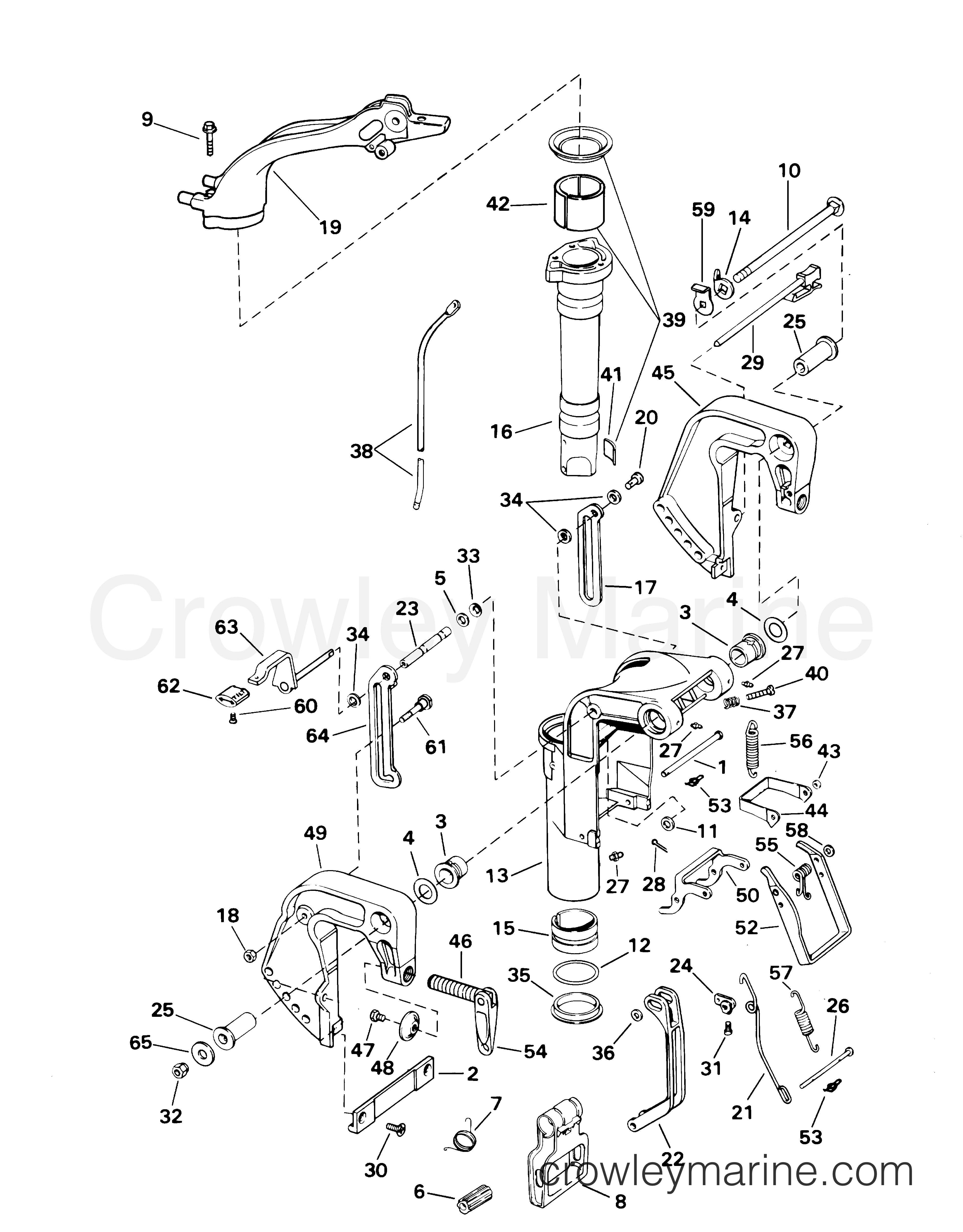 2001 Outboard 8 - E8R4SIE - MIDSECTION