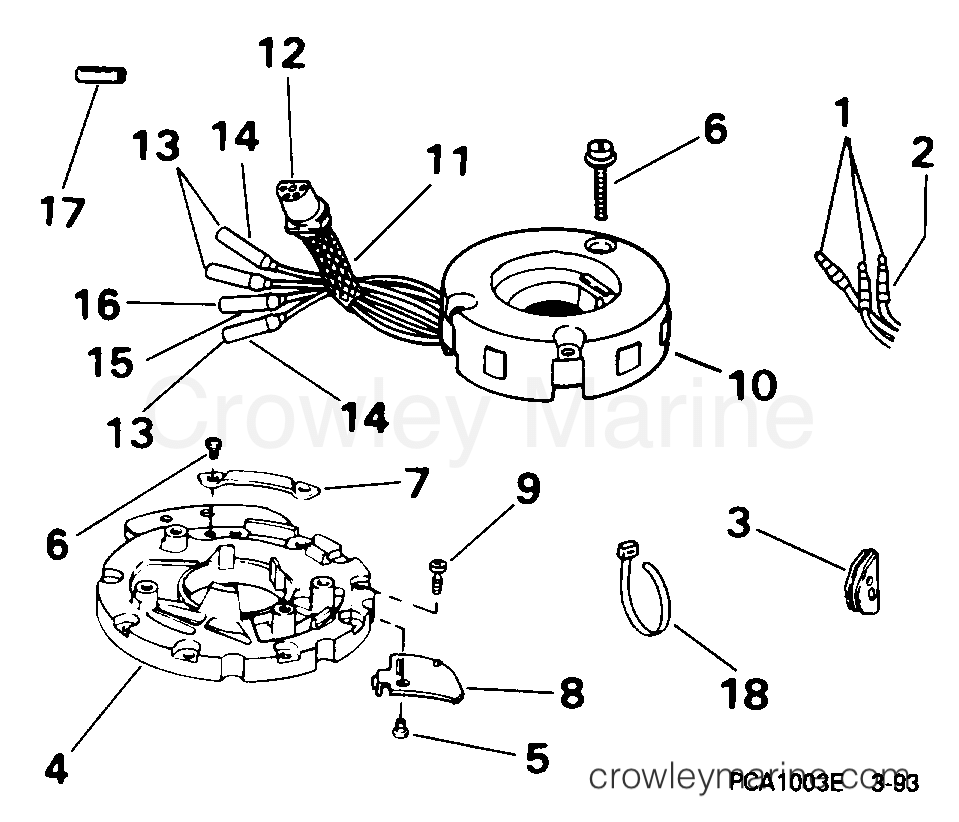 1998 Rigging Accessories - Electrical System - AC LIGHTING KIT -- 9.9, 15 (2-STROKE)