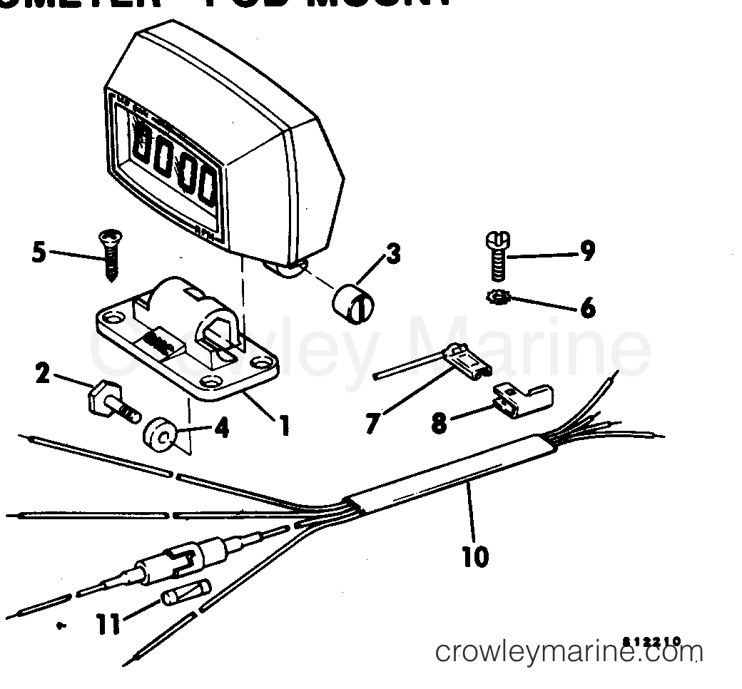 1981 Rigging Accessories - Instruments - QUARTACH DIGITAL TACHOMETER - POD MOUNT