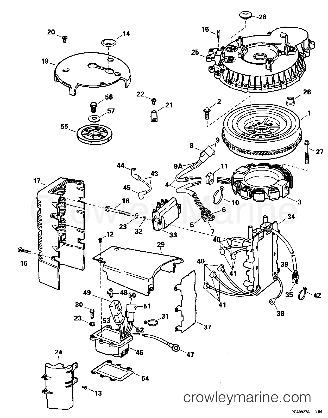 1996 Outboard 150 - SE150WTPLB - IGNITION SYSTEM