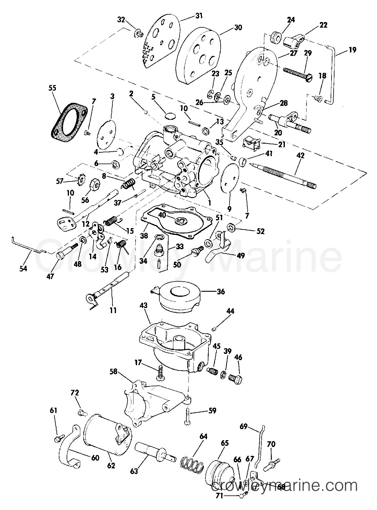 1974 Evinrude Outboards 25 - 25403M - CARBURETOR