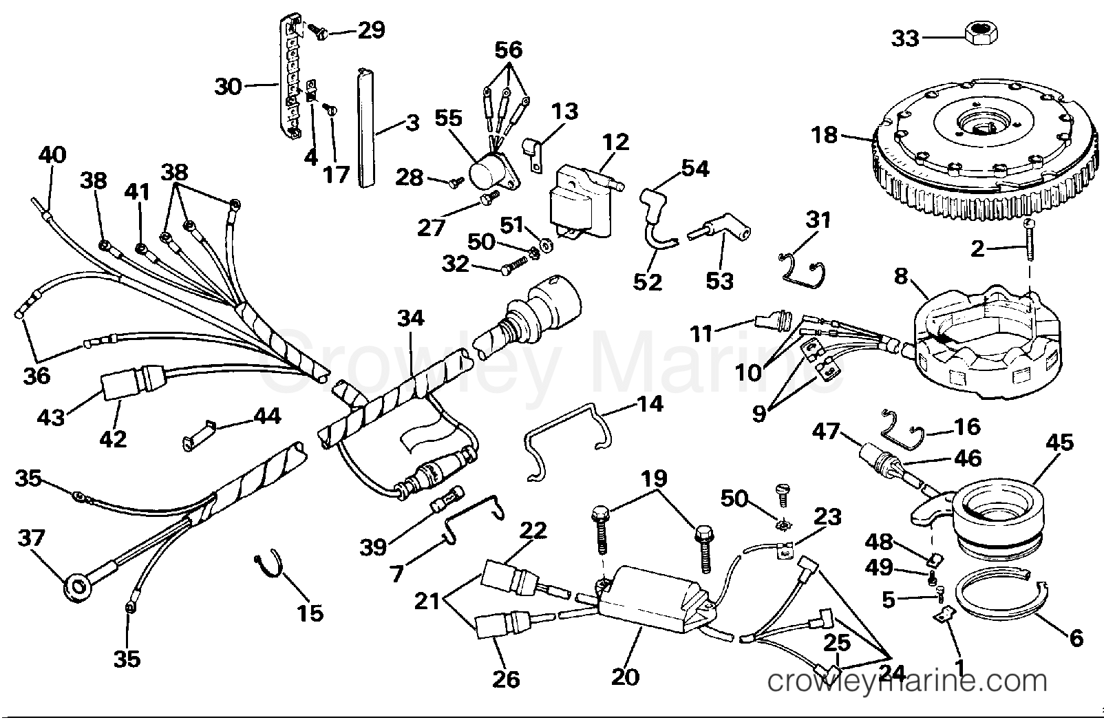 1987 Outboard 60 - J60TLCUC - IGNITION SYSTEM