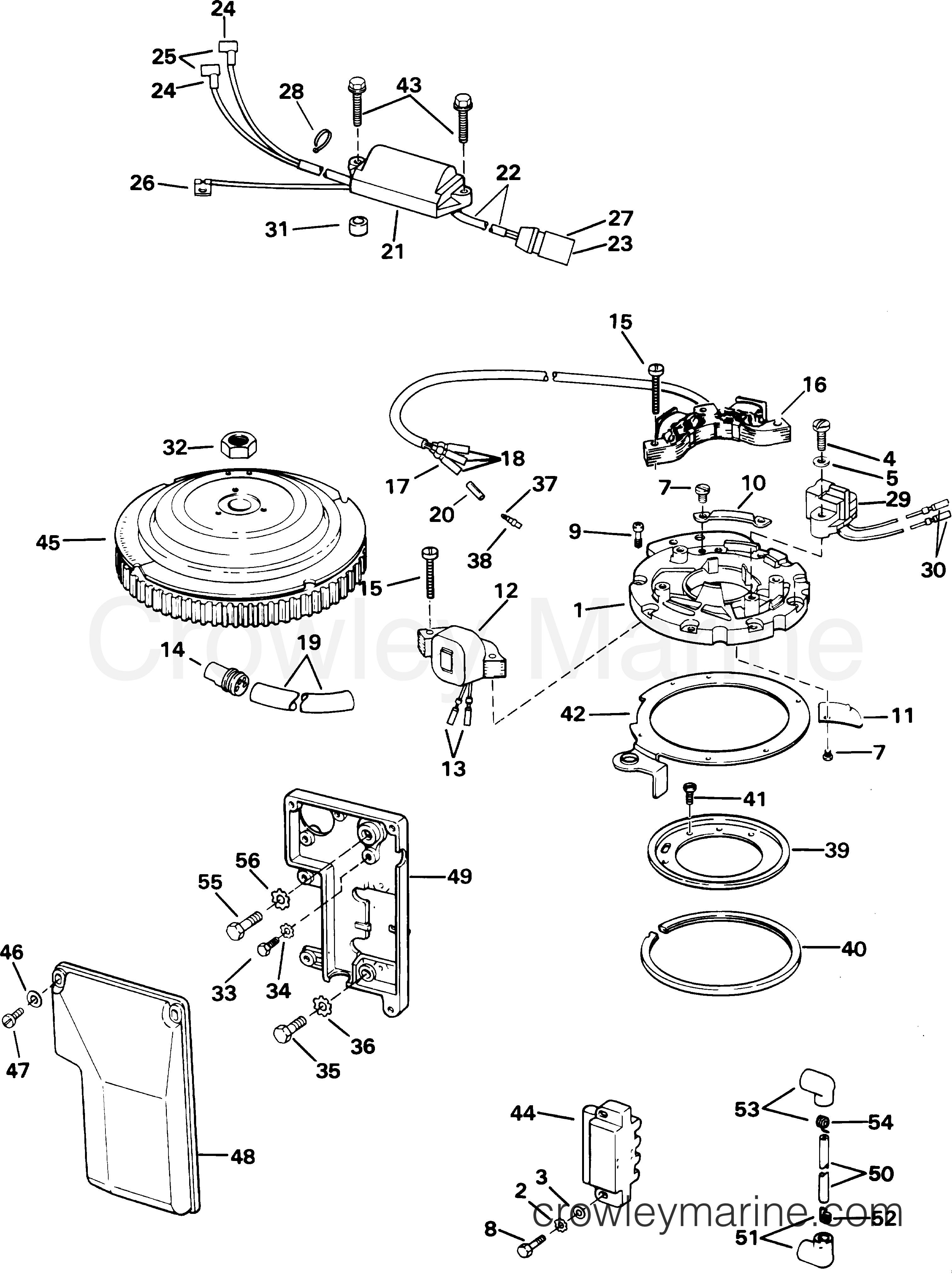 2001 Outboard 40 - J40WRYSIR - IGNITION SYSTEM