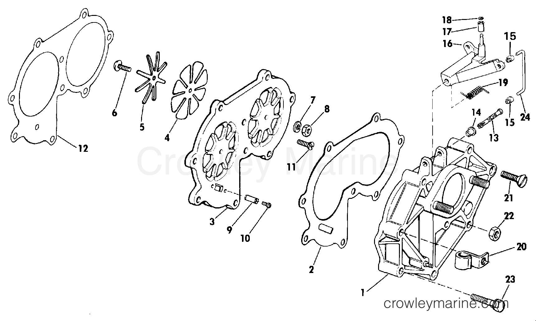 1987 Outboard 25 - E25TELCUR - INTAKE MANIFOLD