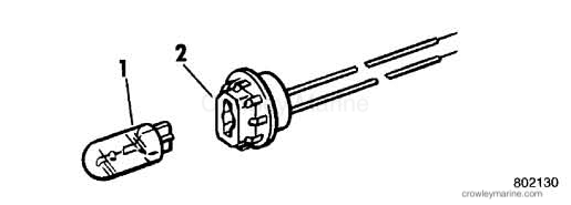 1986 Rigging OMC Sea Drive - All Models - SPEEDOMETER LIGHT KIT