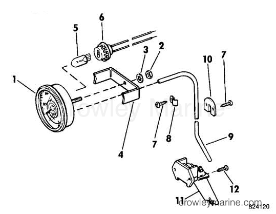 1983 Sea Drive 1.6L - 2BAXCTR - SPEEDOMETER KIT - FLUSH MOUNT