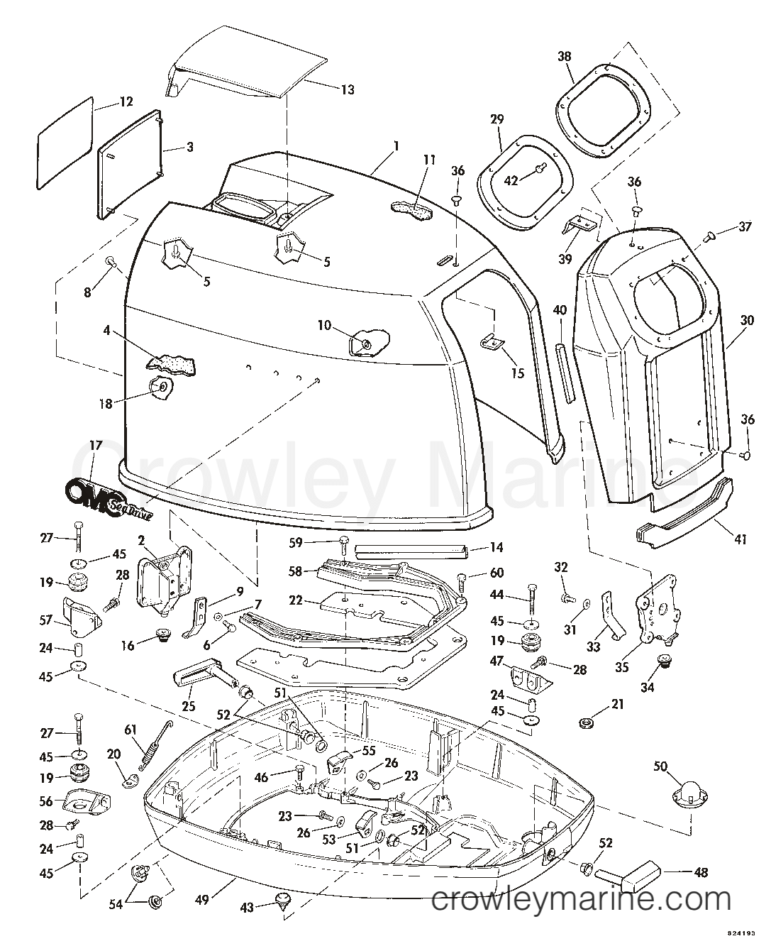 1982 Sea Drive 2.5L - 1ABLCN - ENGINE COVER
