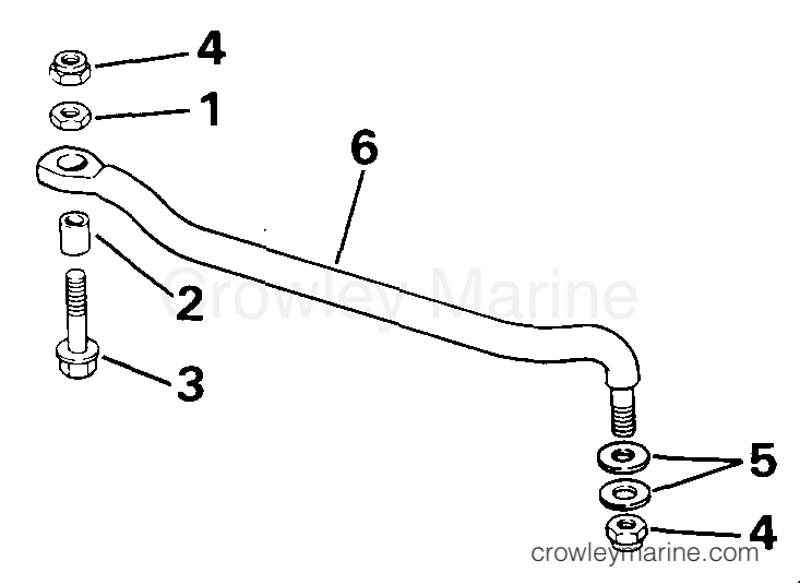1987 Outboard 50 - J50BECUD - STEERING CONNECTOR KIT