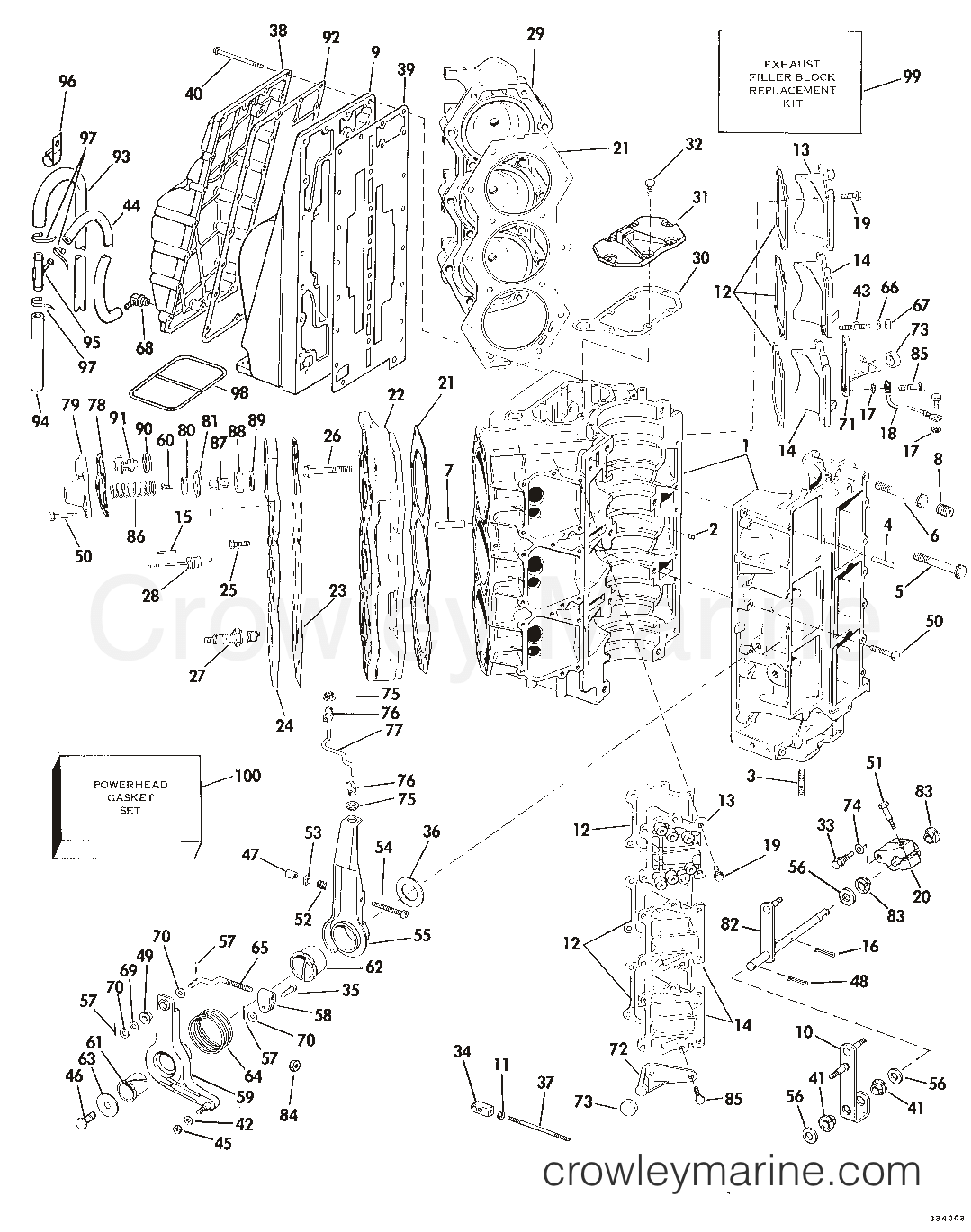 307133 0307133 OMC Evinrude Johnson Outboard Gasket
