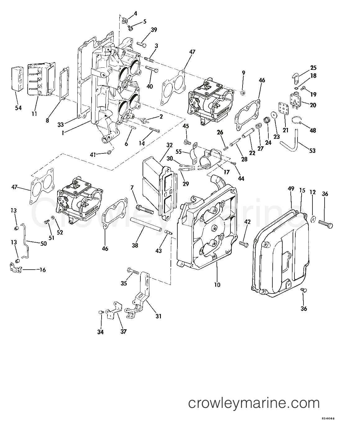 1983 Sea Drive 1.6L - 2BBLCTR - INTAKE MANIFOLD