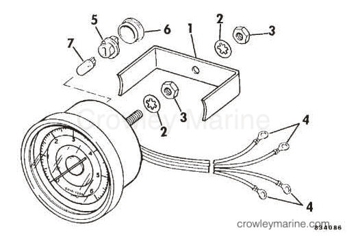 1983 Sea Drive 1.6L - 2BBLCTR - TACHOMETER KIT