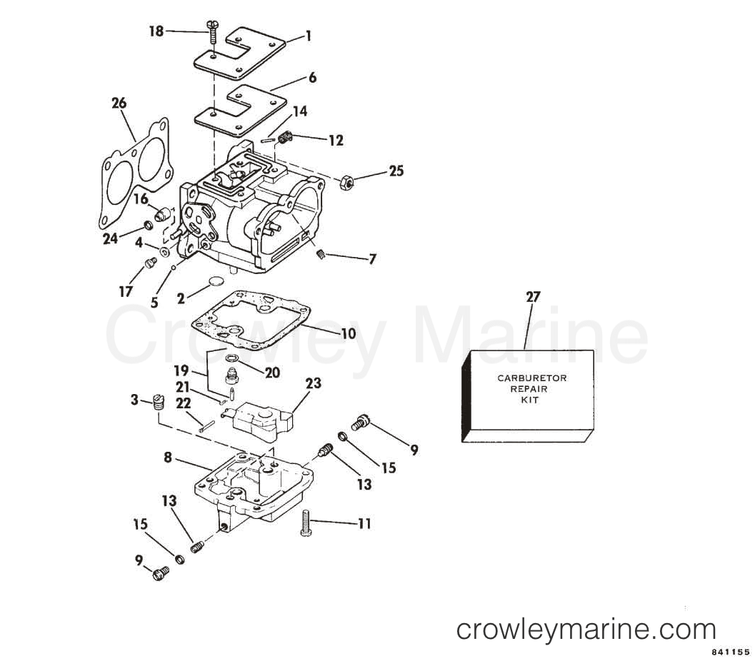 1985 Sea Drive 1.6L - Mechanical - XL - 2BBLCOM - CARBURETOR