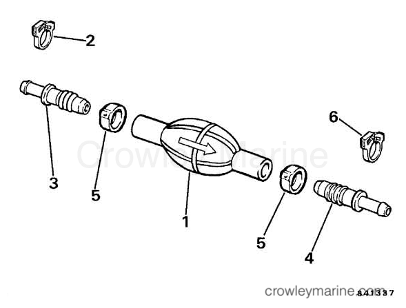 1986 Rigging OMC Sea Drive - All Models - PRIMER BULB KIT