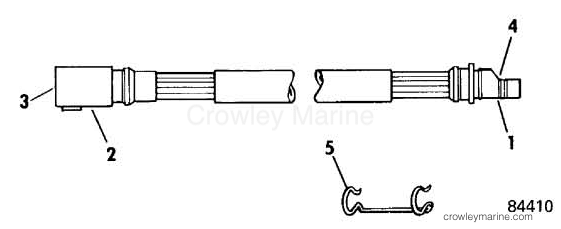 1986 Rigging OMC Sea Drive - All Models - EXTENSION CABLE - TRIM