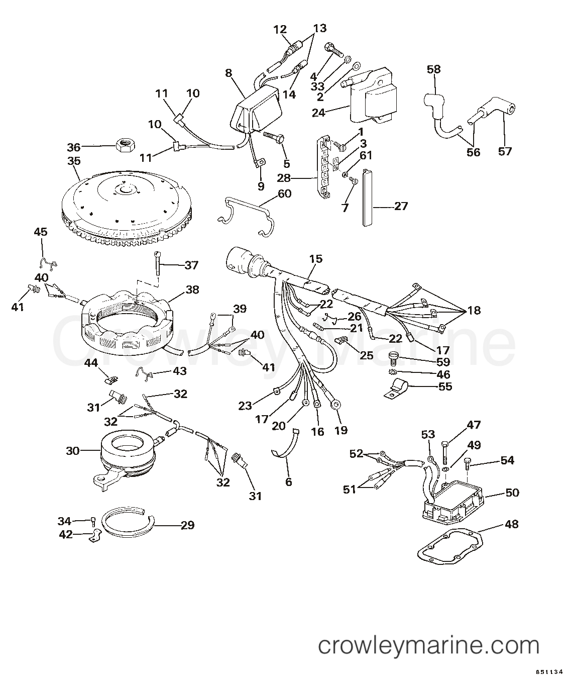 1985 Sea Drive 1.6L - Hydraulic - XL - 2BAXCOM - IGNITION SYSTEM