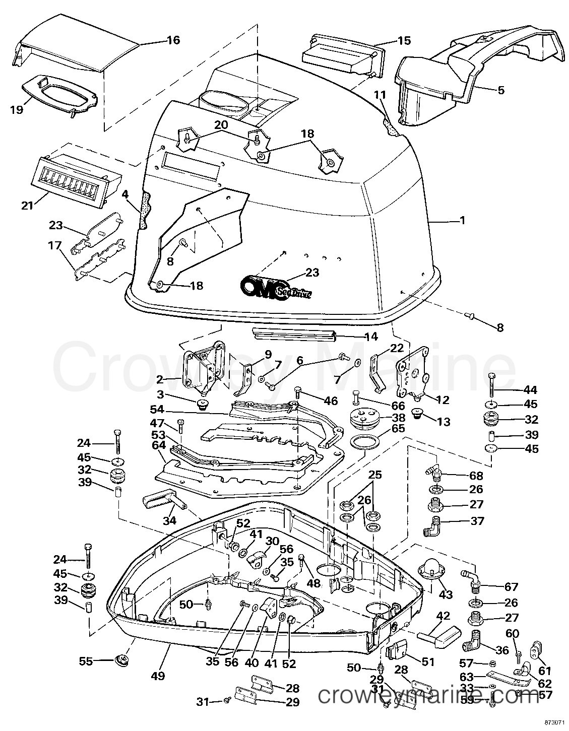 1987 Sea Drive 1.6 - Mechanical - 16AMPHD - ENGINE COVER