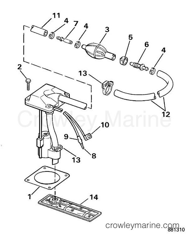 VRO√¢ DUAL OIL TANK PICKUP KIT 1988 Rigging Parts OMC Sea Drive All