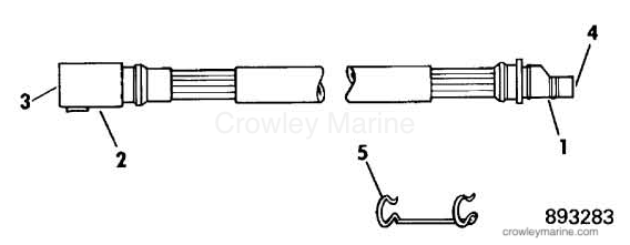 1990 Rigging OMC Sea Drive - All Models - EXTENSION CABLE - TRIM - ALL MODELS