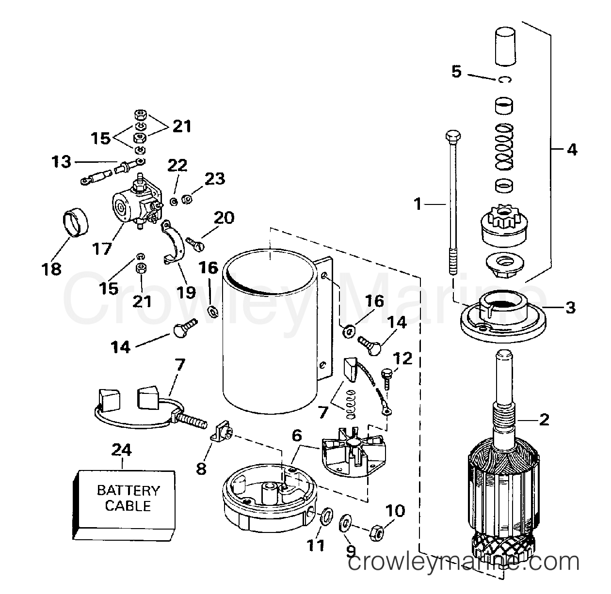 1998 Outboard 50 - J50DTLECA - ELECTRIC STARTER