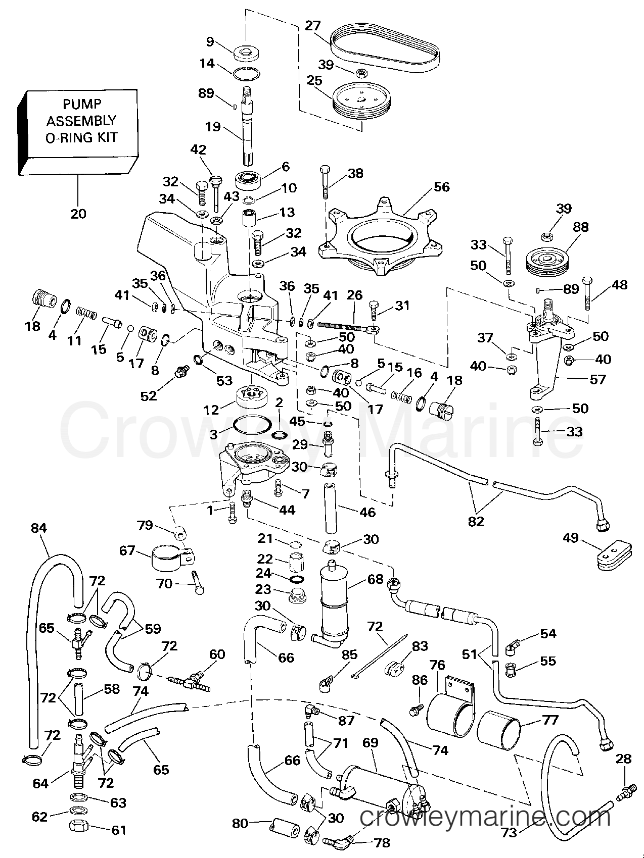 1990 Rigging Accessories - Steering - STEERING PUMP KIT