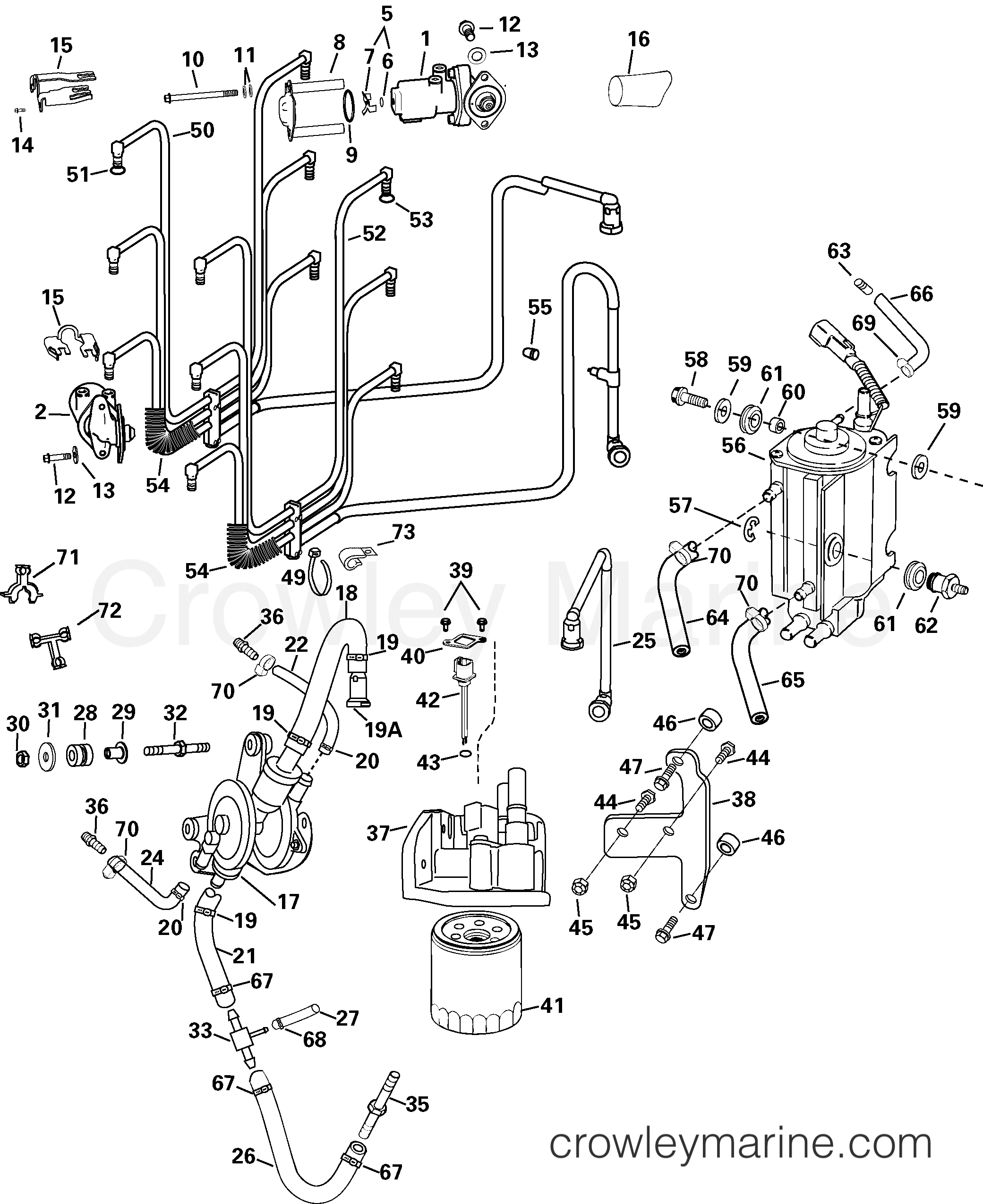 2005 Outboard 250 - E250FCXSOB - FUEL SYSTEM