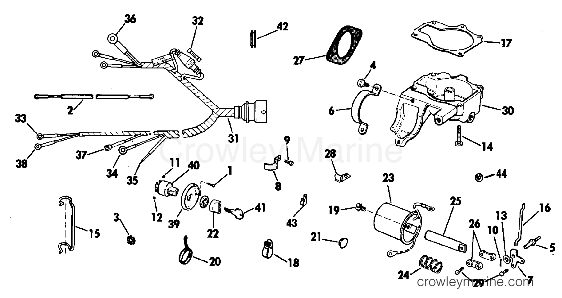 1981 Rigging Accessories - Electrical System - REMOTE ELECTRIC STARTING KIT