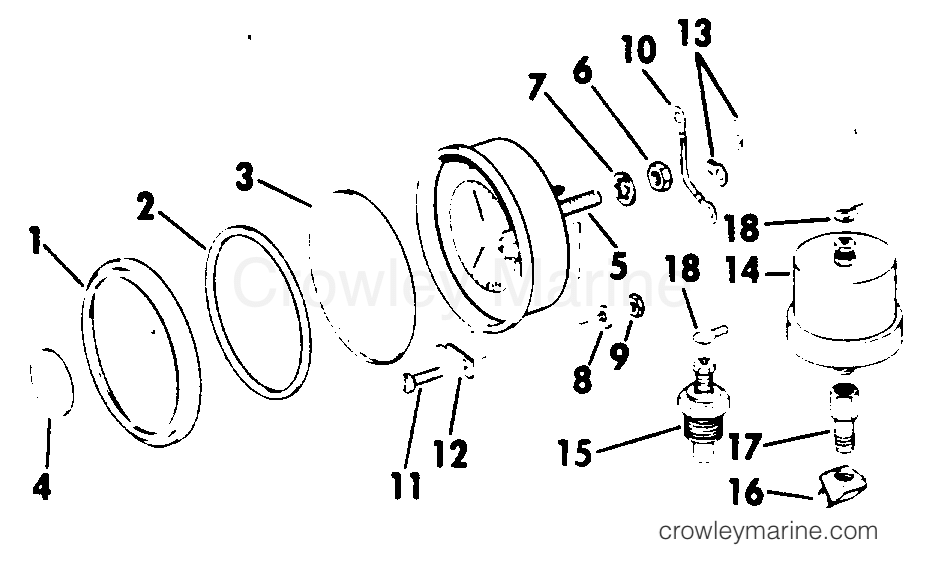 1968 Stern Drive 120 - CU-16C - RING BEZEL