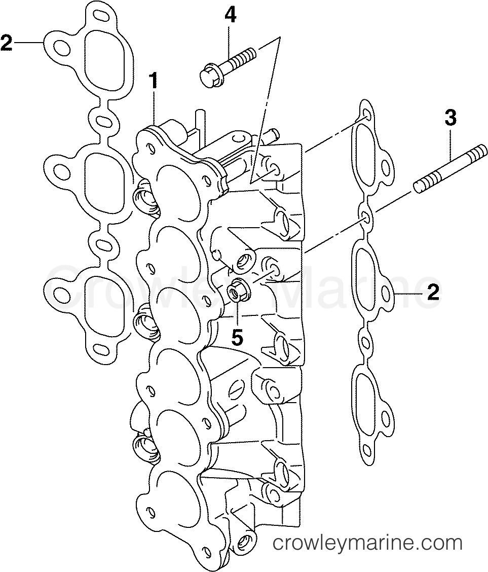 2005 Outboard 225 - BJ225X4SO - INTAKE MANIFOLD