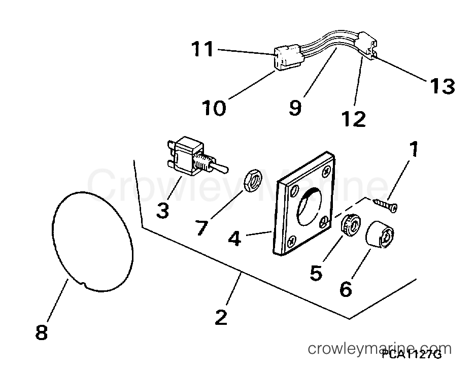 1998 Rigging OMC Stern Drive - All Models - TRIM/TILT SWITCH CONVERSION KIT