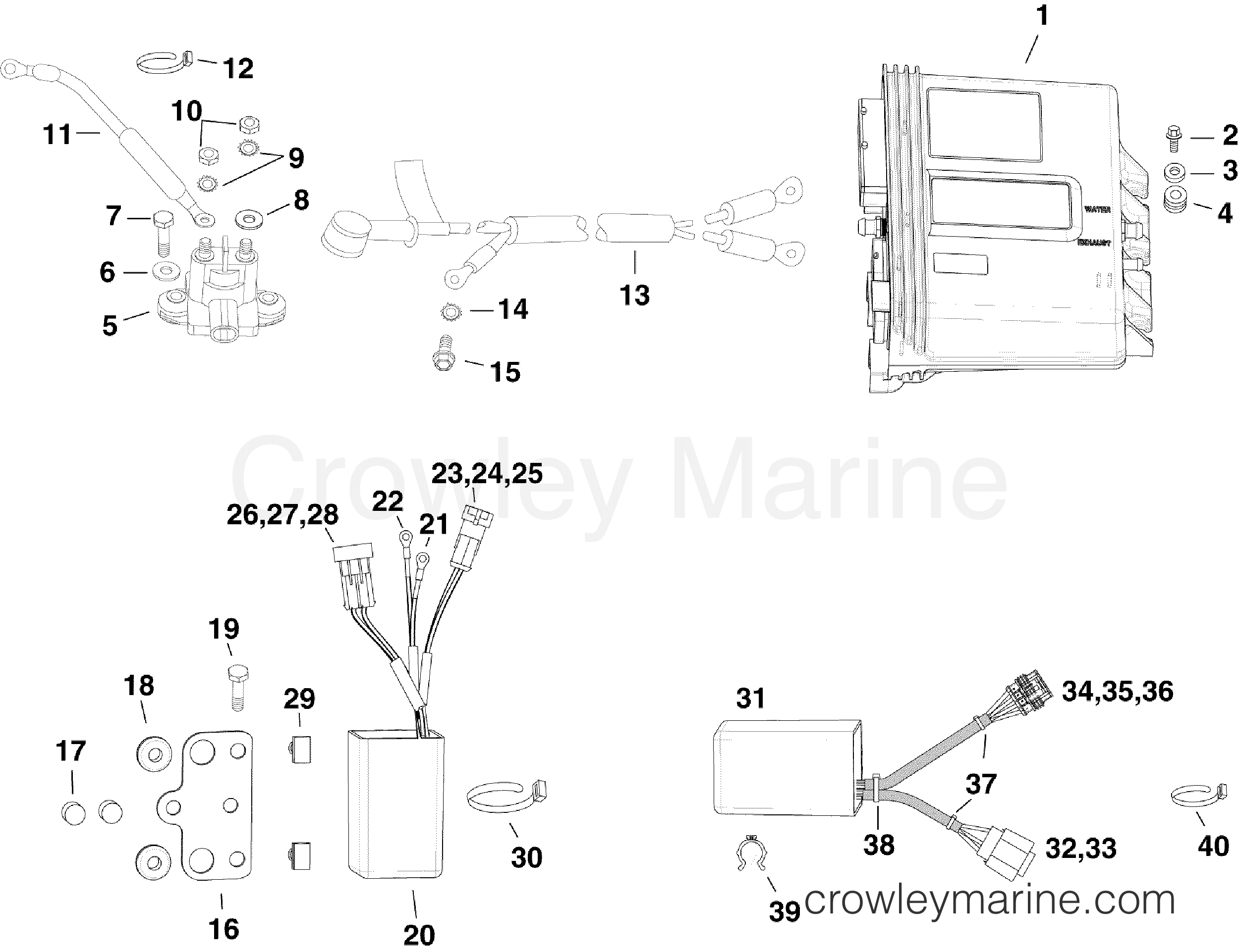 2009 Outboard 130 - E130DPXSES - ELECTRICAL COMPONENTS