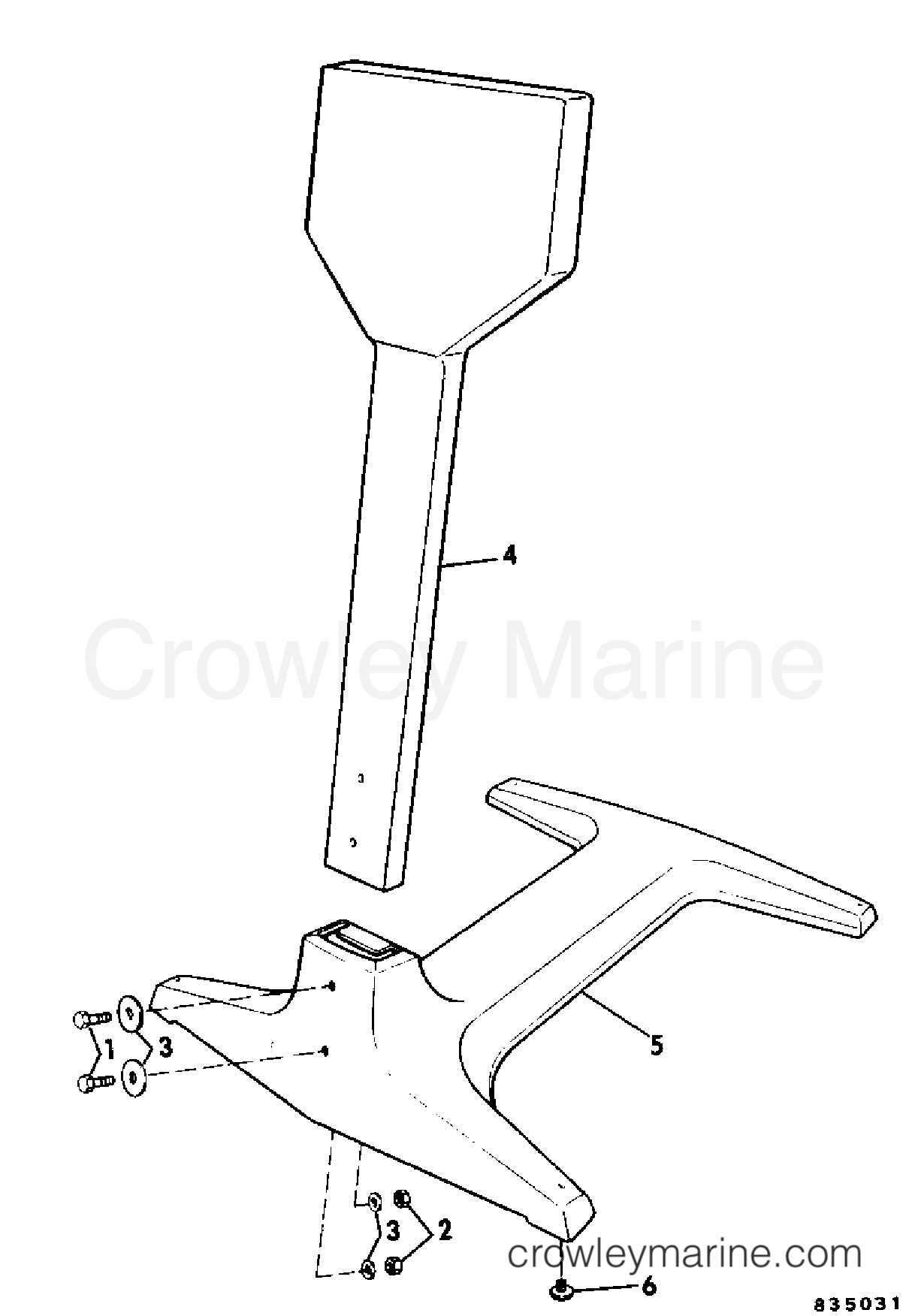 1983 Rigging Accessories - Miscellaneous - ENGINE DISPLAY STAND 4.5 - 35