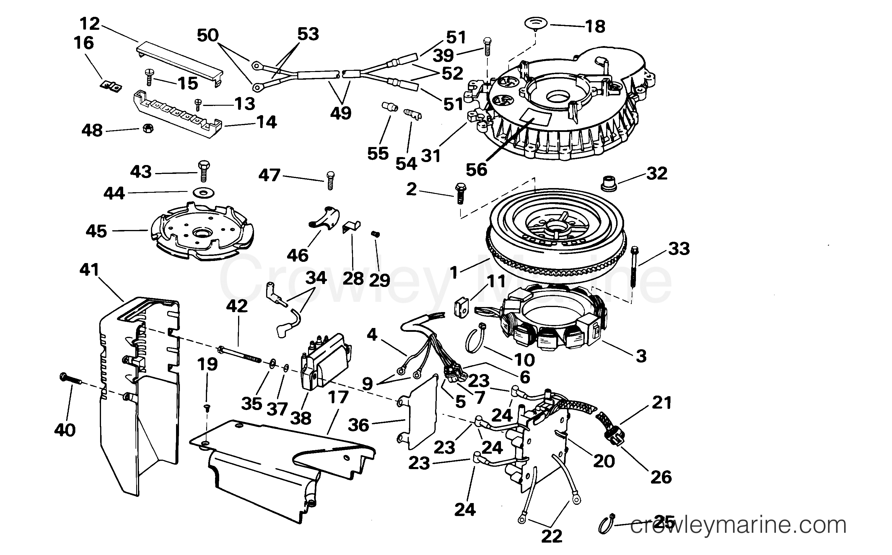 2001 Outboard 105 - E105WRLSIF - IGNITION SYSTEM