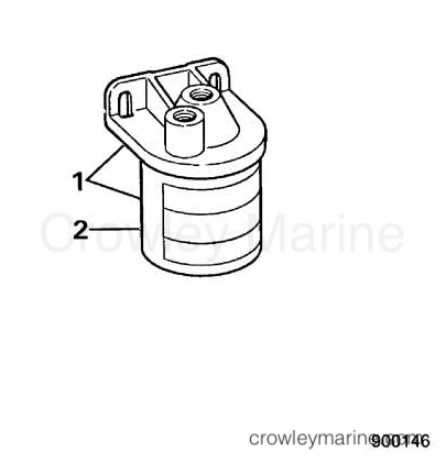1990 Rigging OMC Sea Drive - All Models - FUEL FILTER