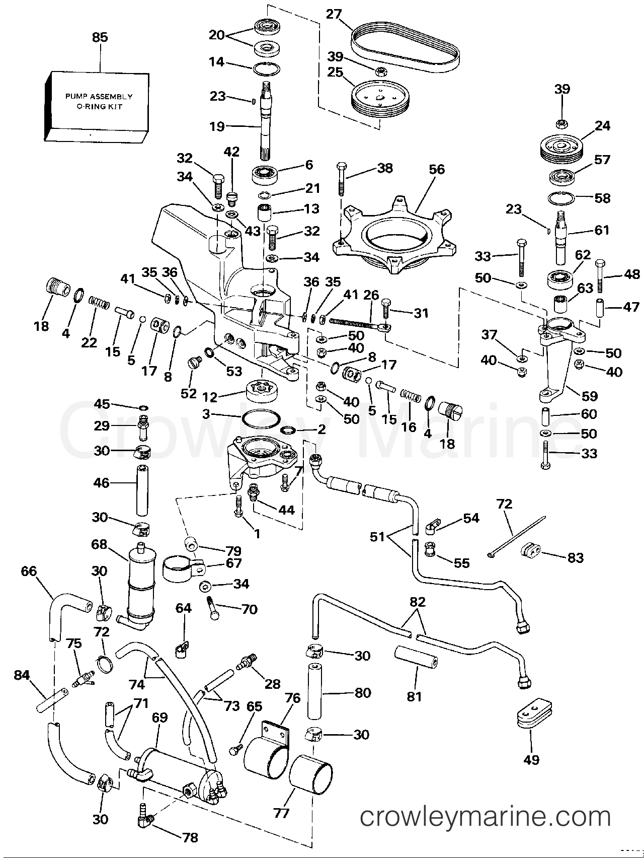 1986 Rigging Accessories - Steering - STEERING PUMP KIT